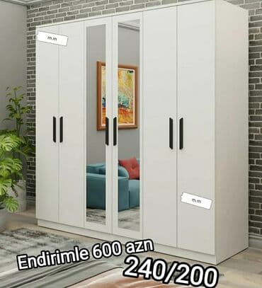 Yeni, Açılan, 5 qapı Düz dolab, Şifonyer, Azərbaycan