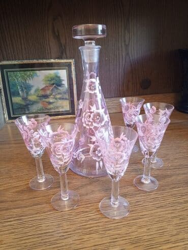 qədimi qab: Rəng - Çəhrayı, Şüşə, 6, Çexiya — 3