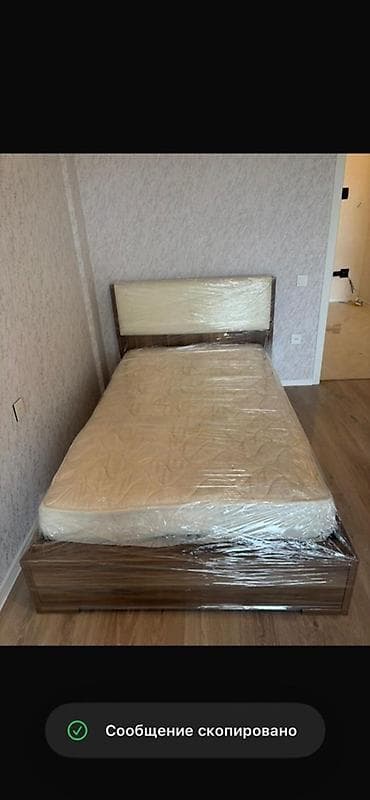 Təknəfərlik çarpayı, Bazalı, Matras ilə, Siyirməsiz