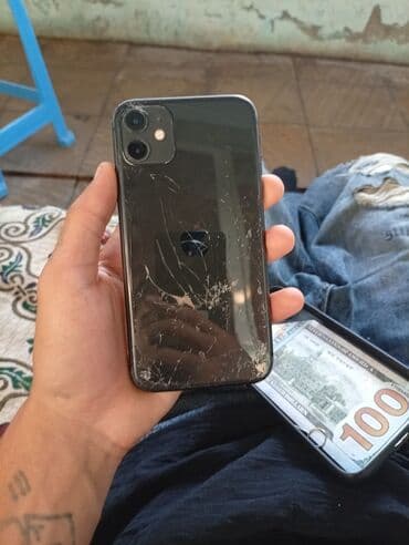 veb kamera: IPhone 11, 64 GB, Qara, Face ID, Simsiz şarj — 1