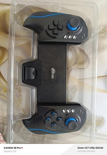 iphone 12 pro kreditle: Ritmix GP-051BTH Bluetooth oyun pulti - Smartfon üçün tutacaqlı — 7