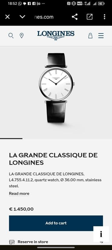 isveçrə: İşlənmiş, Qol saatı, Longiness, rəng - Qara — 7