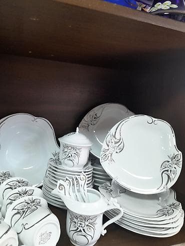 qab dest: Nahar dəsti, rəng - Ağ, Farfor, Türkiyə — 3