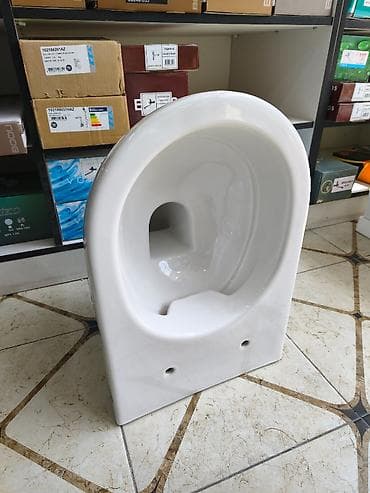 unutaz: Divar tipli keramik unitaz (asqılı kasa) - Material: yüksək — 1