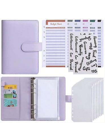 Pul Zərfi Sistemli Büdcə Planlayıcısı – 6 halqalı A6 binder Məhsul