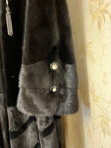 женские шлепанцы с мехом: Шуба, 3XL, цвет - Черный — 3