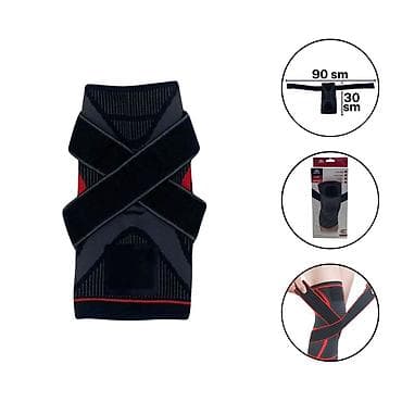 tibbi mehsullar: Sibote ST-7213 dizlik – elastik, nəfəsalan və bərkidici kəmərlərlə — 1