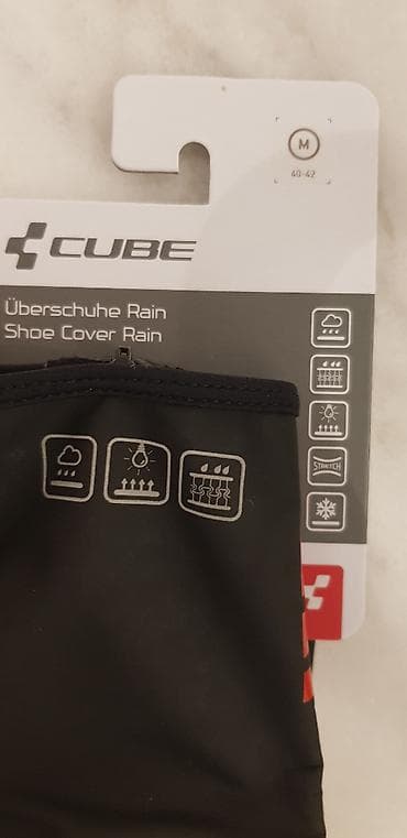 Velosiped aksesuarları: CUBE Shoe Cover Rain – velosipedçilər üçün yağışlıq ayaqqabı qapaqları — 2