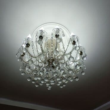 Led çilçıraqlar: Çılçıraq, 10 və daha çox lampa, Şüşə — 2