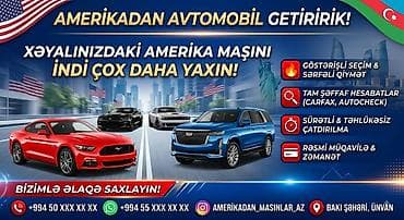 Amerikadan avtomobil gətirilməsi xidməti Xəyalınızdakı Amerika maşını — 1