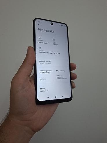 byd adapter: Redmi Note 9S, 64 GB, rəng - Göy, Barmaq izi — 2