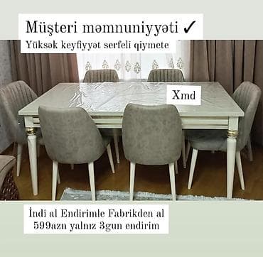 stolustu saatlar: Qonaq otağı üçün, Yeni, 6 stul — 1