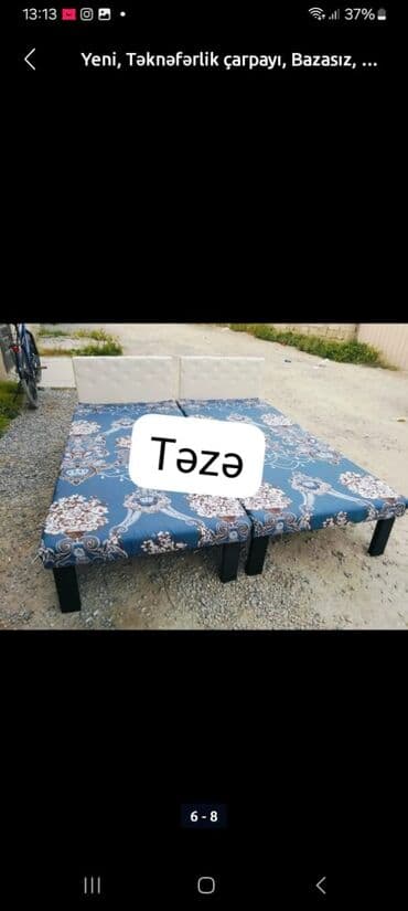 купить кровать: Yeni, Təknəfərlik çarpayı, Azərbaycan — 9