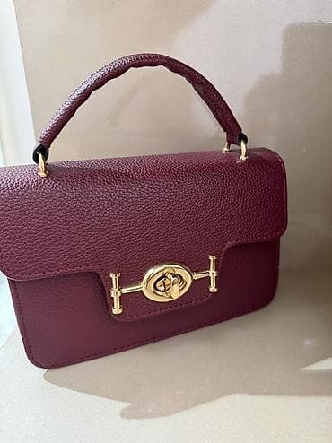 sumqa: Yeni çanta satilir bordo reng — 2