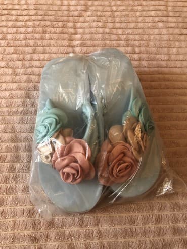 босоножки 27 размера: Размер: 36, цвет - Синий, Б/у — 1