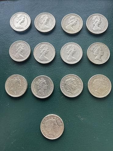 1 Funt sterlinq, 1983 il, Nikel, Vəziyyəti: Yaxşı — 2