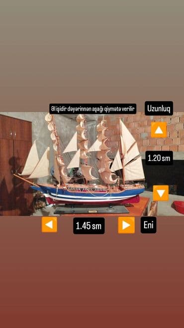gemi tortlari: 🌊 Əl İşi Böyük Maket Gəmi Satılır! 🌊 Tam əl işidir, böyük zəhmət və — 1