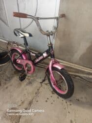 uşaq üçün yelencek: Uşaq velosipedi – “Super Kids” dizaynı - Rəng: qara-çəhrayı, üzərində — 2