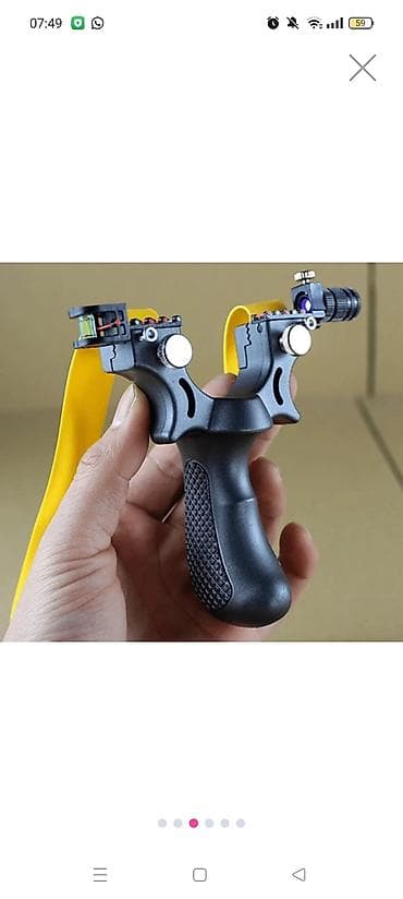 Lazer nişangahlı peşəkar qaşqaldaq (slingshot) - Korpus: erqonomik — 4