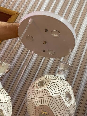 lüstür şəkilləri: Çılçıraq, 3 lampa, Metal — 2