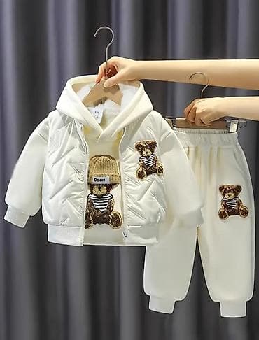 Комплекты одежды: Uşaq geyim dəsti – 3 parçalı - Tərkib: kapüşonlu svitşot, şalvar və — 8