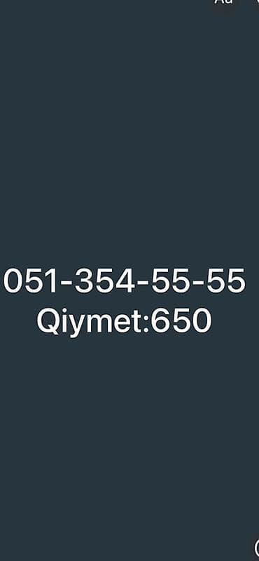 Nömrə: ( 051 ) ( 3545555 ), İşlənmiş lalafo.az -da Nömrə: ( 051 ) ( 3545555 ), İşlənmiş