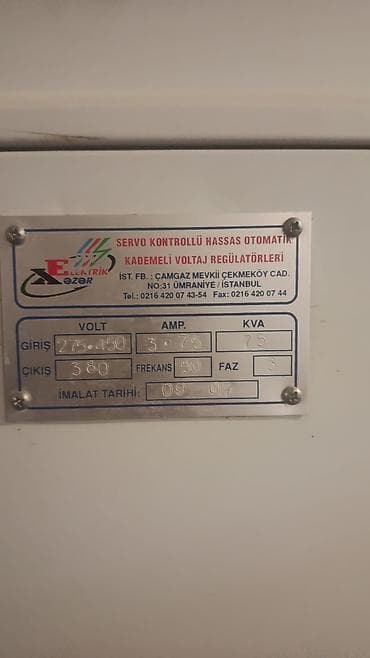 hilba bitkisi nedir: İşlənmiş, Sənaye üçün, 3 faza, Gərginliy stabilizatoru, Digər gərginlik — 4