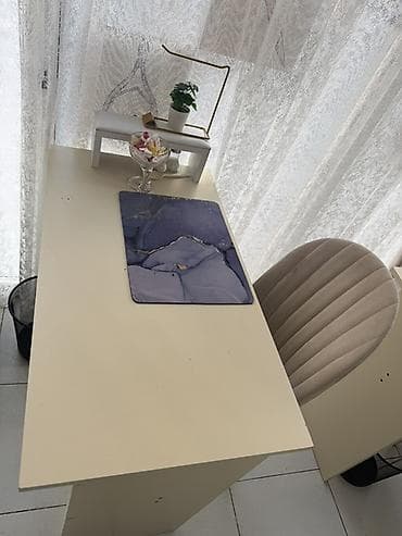 manikur masalari: Düz masa, Siyirməsiz, Polkalı, Laminat — 3