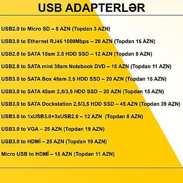 nintendo 3 ds: USB Adapterlər/Konverterlər (Çeviricilər) ⭐USB2.0 to Micro SD – 5 AZN — 2