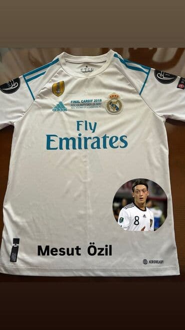 qarabağ forması satın al: Ağ rəngdə, Real Madrid futbol klubunun loqosu, Adidas markasının — 2