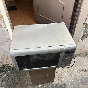 mikrovolnovka: Mikrodalğalı soba Panasonic, Ayrıca dayanan, Mikrodalğalar ilə, rəng - Gümüşü — 2