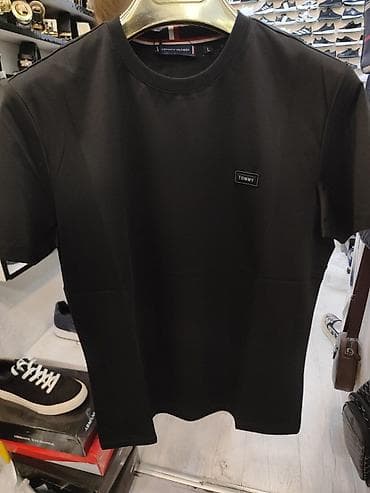 Футболки: Мужская футболка, Tommy Hilfiger, L, цвет - Черный — 2