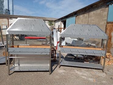 restoran ucun qab qacaq: Paslanmayan metaldan hazırlanmış, şüşə vitrinli və qida qabları üçün — 5