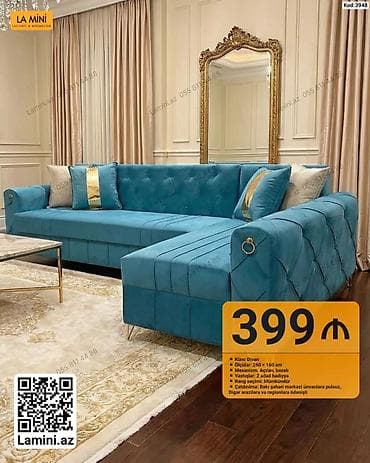 LA MİNİ – Künc divan - Ölçülər: 260 × 160 sm - Mexanizm: açılan lalafo.az -da LA MİNİ – Künc divan - Ölçülər: 260 × 160 sm - Mexanizm: açılan
