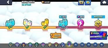 osmo 3: 44000 kupa hesab satılır hesabda 3 dəfə brawl pass açılıb içində 92 — 4