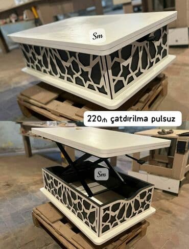 açılan stollar: Jurnal masası, Yeni, Açılan, Dördbucaq masa — 4