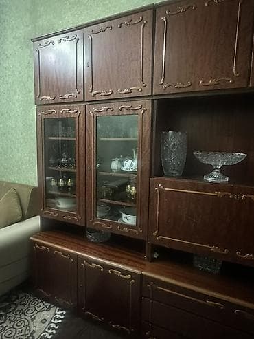 ruminiya mebelleri: Klassik üslubda iri ölçülü qonaq otağı “stenka” mebeli - Material — 3