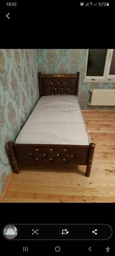 Çarpayılar: Yeni, Təknəfərlik çarpayı, Bazalı, Matras ilə, Siyirməsiz, Azərbaycan — 1
