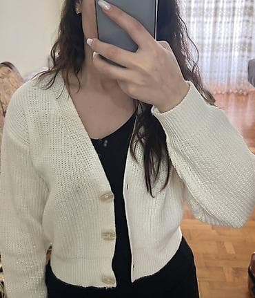 ag jaket: Qadın trikotaj kardiqan — 1