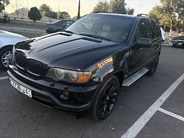 bmw salonu: BMW X5 (E53) – qara rəng, tam ölçülü premium SUV Texniki və dizayn — 6