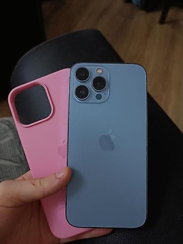 apple adapter: IPhone 13 Pro Max, 128 GB, Sierra Blue, Face ID — 1