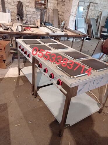 İstənilən ölçüdə restoranlar üçün paslanmazdan yığılan mətbəx