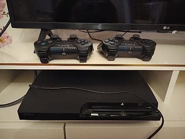 plestesen 1: Sony PlayStation 3 (slim) oyun konsolu - Model: PS3 Slim, ön panel — 1
