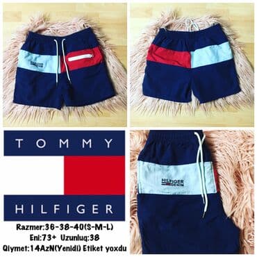 kişi pencekleri: Razmer:36-38(S-M) Brend:Tommy Hilfilger Uzunluq:38 Eni:73+ Qiymet:14 — 1
