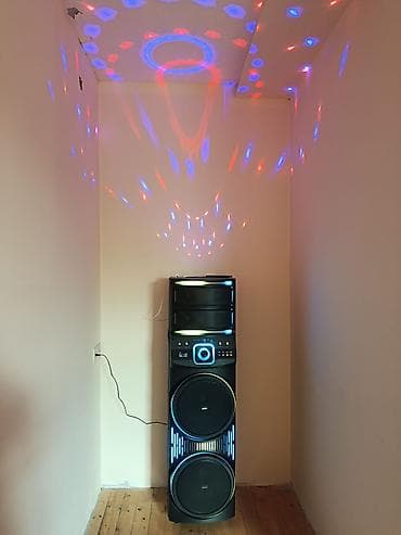 bluetooth usb: Geniş gücə malik, diskoteka effektli ev/party səs sistemi — 3