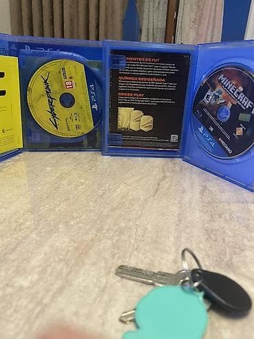 ps4 minecraft disk: PS4 oyun diskleri paketi ciziqsiz catsiz mimecraft qabinin usdunde cat — 2
