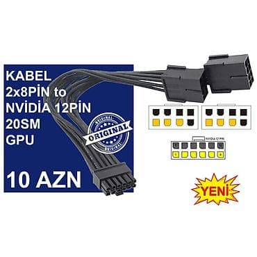 Elektronika: Kabellər "8PİN FEMALE to 8PİN/NVİDİA 12PİN MALE Original” MƏHSULLAR — 8