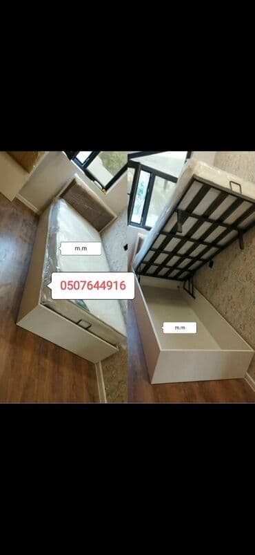 divan çarpayı: Yeni, Təknəfərlik çarpayı, Bazasız, Matras ilə, Siyirməsiz, Azərbaycan — 6