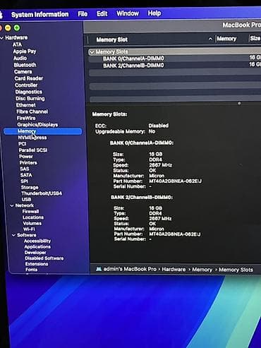 macbook pro 13: Apple MacBook Pro 2019 16.1inch 32gb ram (Silver) MacOS: Son versiya — 6