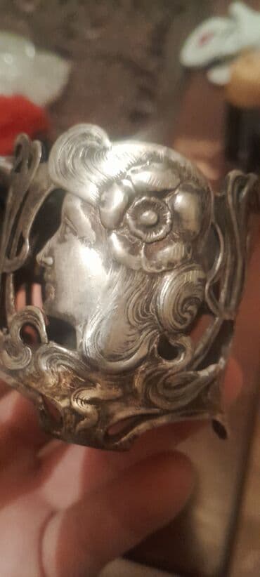 qab qaçaq: Antik stekan altdiglari.podstakanniki.qiymet heresine — 10